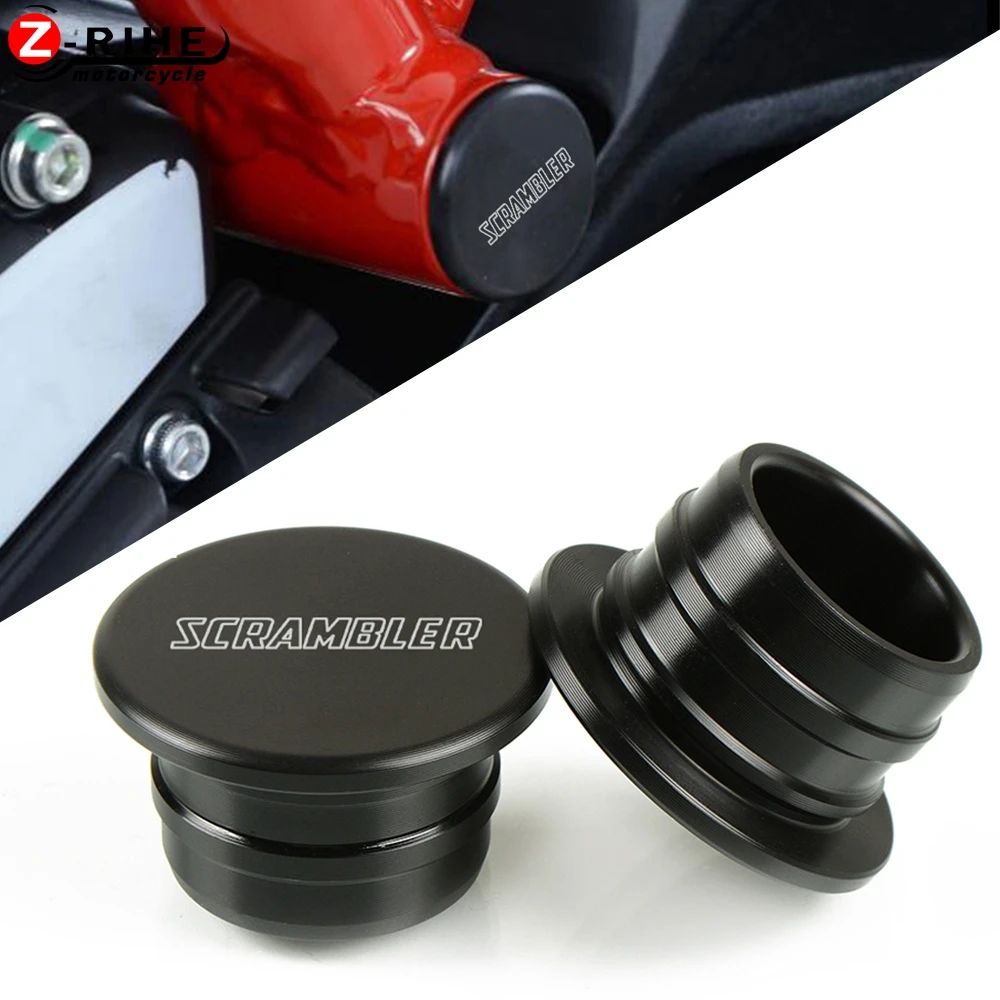 

For Ducati Scrambler-Flat Track Pro 2016 Motorcycle Accessories Nylon Frame Hole Caps Decor Cover Plugs Kit Swing Arm Hole Plugs