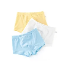 3 шт./упак., детские трусы для мальчиков, однотонное хлопковое нижнее белье для мальчиков, трусики детские трусики для мальчиков от 2 до 9 лет