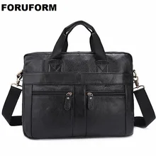 Натуральная Воловья Кожа Мужская s бизнес портфель сумки для ноутбука Мужская Дорожная сумка портфель мужская сумка на плечо сумка LI-2154