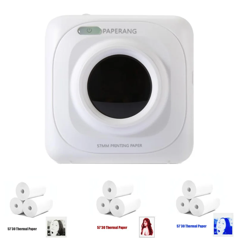 Портативный термопринтер PAPERANG P1 с Bluetooth фотопринтер беспроводным подключением к
