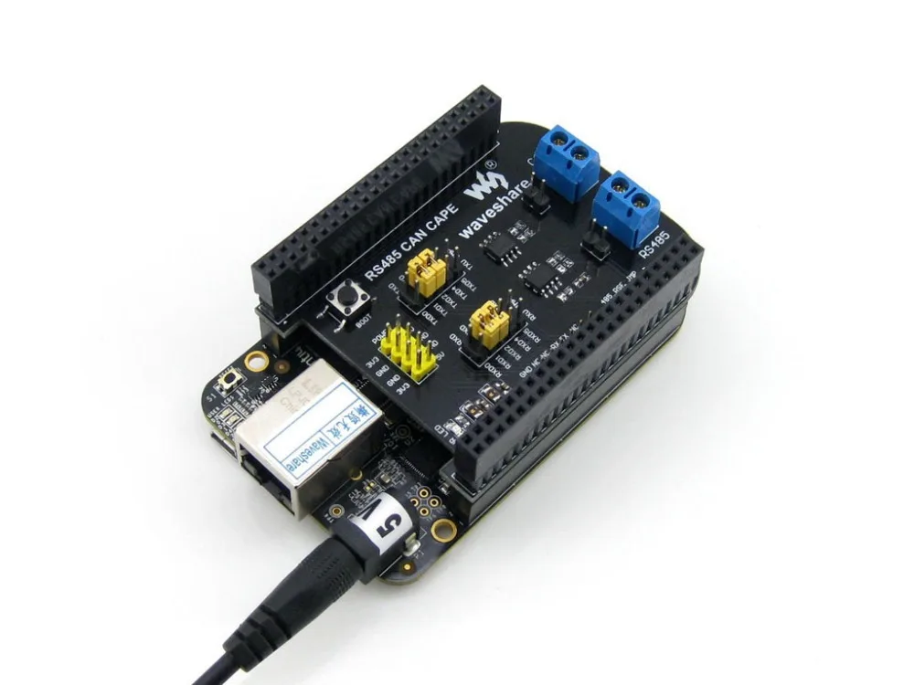 Beaglebone черный Rev C комплект 512 Мб DDR3 4 ГБ 1 ГГц ARM Cortex-A8 макетная плата расширительный плащ особенности RS485 и CAN интерфейсы