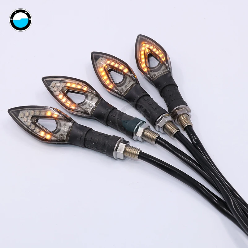 

Universal Motorcycle Turn Signals LED Turn Signal Light Motorbike Amber Indicators Flashers Blinkers