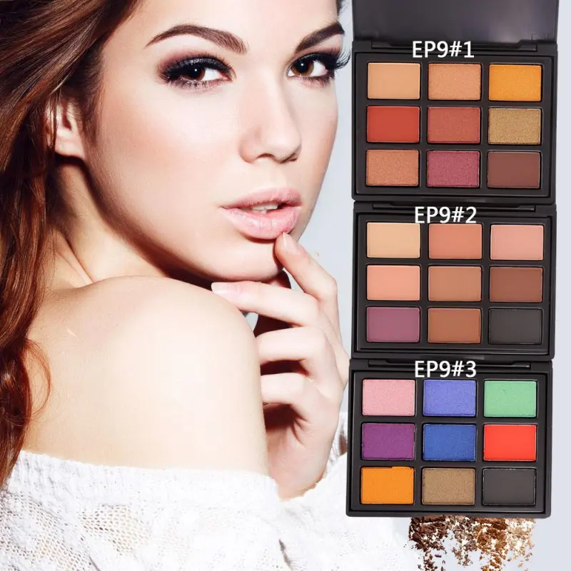 Eye Makeup 9 Color Smooth Matte Eyeshadow Palette Set Natural Nude Eye Shadow Pallet Shimmer Powder Eye Shadow