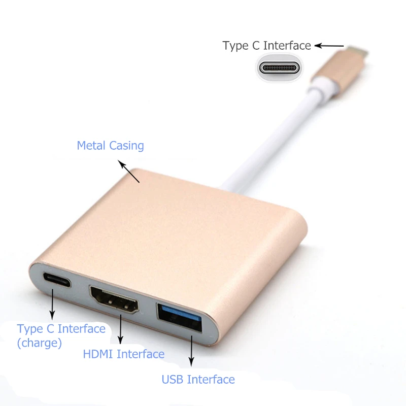 Ранкман Тип C USB C к HDMI тип-c SD TF кардридер конвертер USB 3,0 2,0 концентратор Кабель-адаптер для Macbook samsung S9 huawei P30