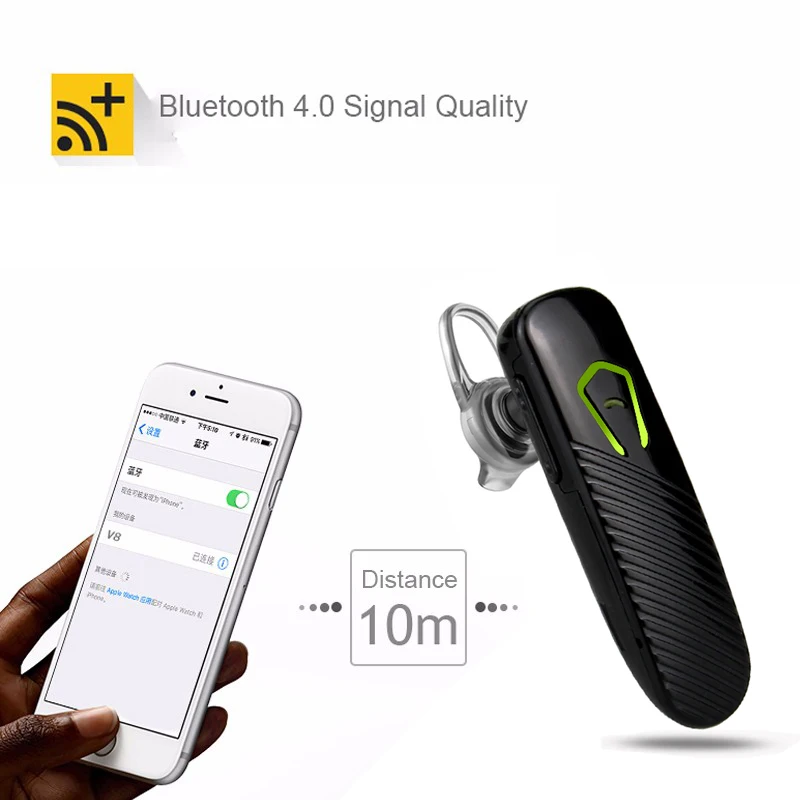 Мини Bluetooth Беспроводные наушники с микрофоном музыкальная Спортивная гарнитура