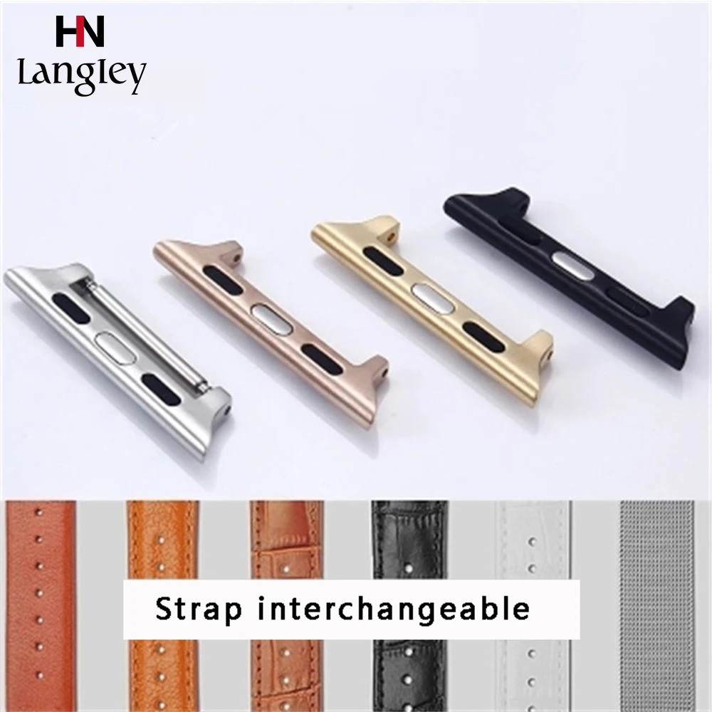 1pair Stainless Steel Strap Adapter For Apple Watch band apple watch 4