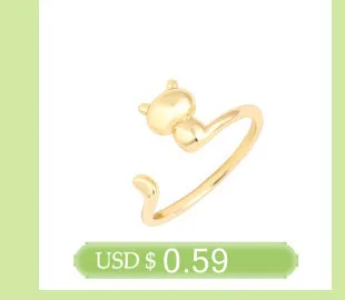 yiustar Simple Deer Antler ring women Animal women finger rings party gift