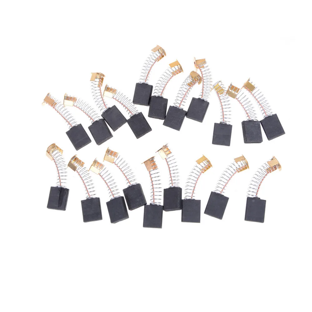 

20pcs 6x16x20mm Generic Electric Motor Carbon Brushes Repairing Part