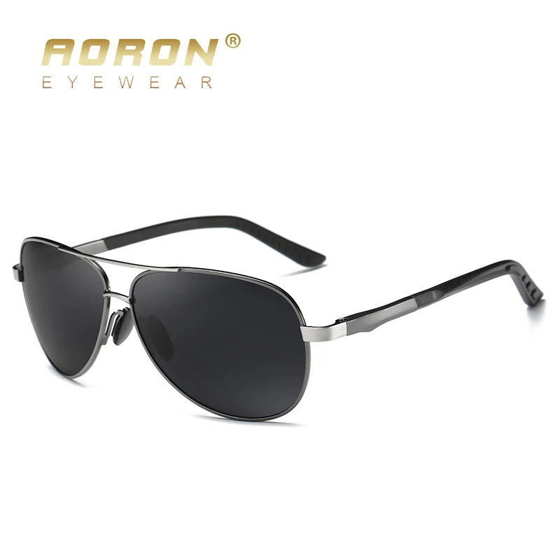

AORON Aluminum Men Polarized Sunglasses men Brand Original Design Goggles Male Metal Frame UV400 Glasses gafas de sol