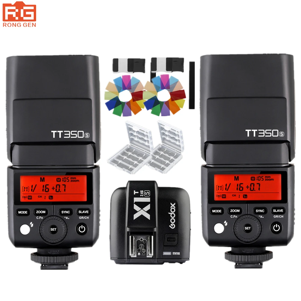 

Godox Mini flash speedlite TT350S TT350 2.4g wireless TTL 1/8000s hss + X1TS trigger for Sony A77II A7RII A7R a6000 a650