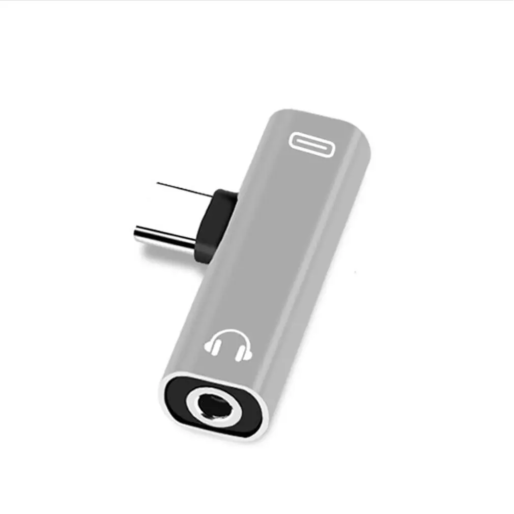 

Portable Size 2 In 1 Type C To 3.5mm Jack Earphone Charging Converter USB Type-C Audio Adapter for HUAWEI