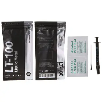 

LT-100 Liquid metal thermal conductive paste Grease for CPU GPU Cooling liquid ultra 128W/mK 1.5g 3g Compound grease for cooling