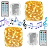 Guirlande lumineuse de musique à LED, étanche, 12 Modes, 5M 10M, fil de cuivre, pour Bars, fêtes, noël, mariage ► Photo 2/6