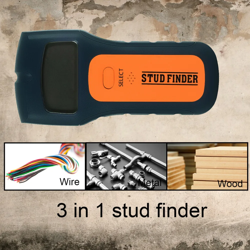 Kopen Stud finder metalen detector AC voltage detector hout houten metal stud AC Draden Detector muur scanner kabel detector draad