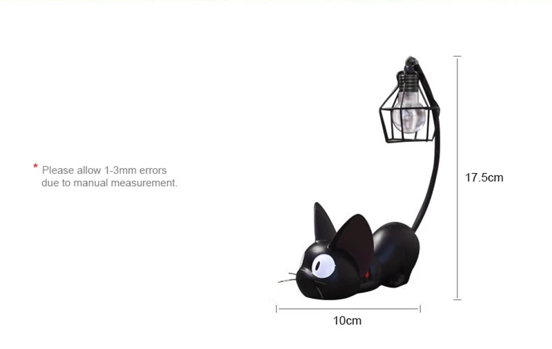 LED Night Light Creative Resin Cat Animal Night Light Ornaments Home Decoration Gift Small Cat Night Lamp  (2)