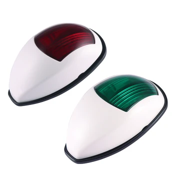 

IP66 Waterproof Car Light LED Navigation Lamp Red Green Each 15 LED Super Bright Vertical for Touring Car Boat