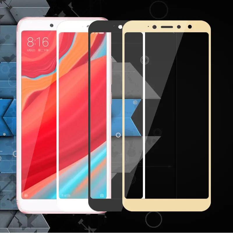 

Full Cover Tempered Glass For Xiaomi Redmi S2 Screen Protector Front Film For RedmiS2 Scratch Proof Easy to Install 5.99" Inch