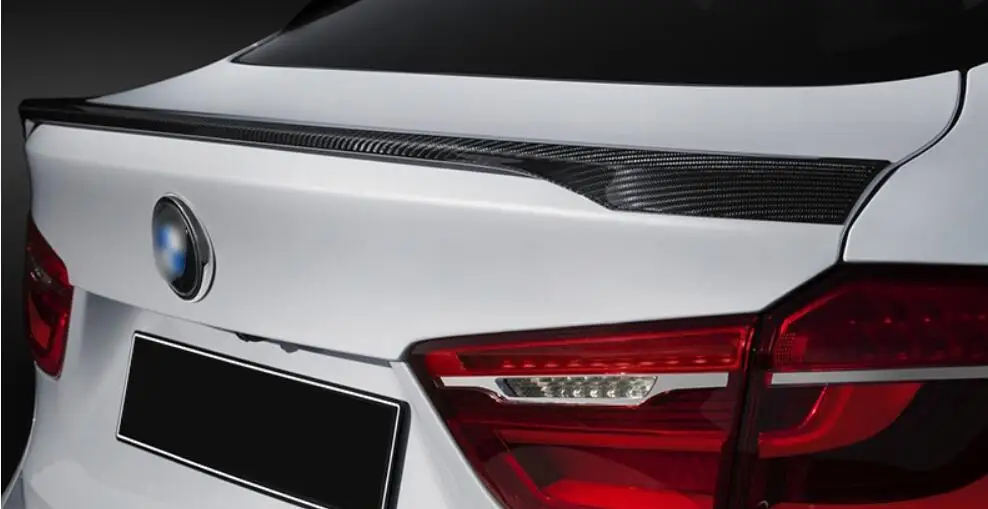 

JINGHANG Design-Style Carbon Fiber Car Rear Wing Trunk Lip Spoilers For BMW X6 F16 2015 2016 2017 2018