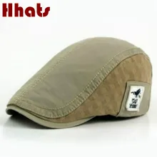 Который в душ Хлопок Лоскутная Берет Hat для женщин мужчин регулируемые newsboy cap Ретро плоской подошве в британском стиле фуражке утконоса Casquette