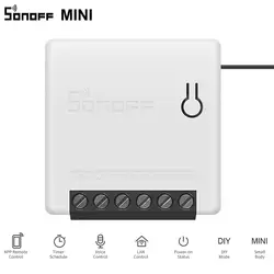 SONOFF мини WiFi умный переключатель таймер 10A 2 Way переключатель Поддержка приложения/LAN/голосового пульта дистанционного управления DIY Режим