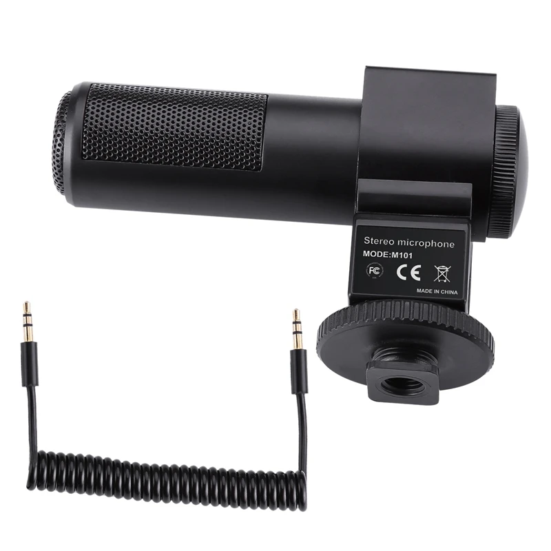 

Video Microphone, Camera Interview Microphone For -Ni-kon Can-on Dslr Camera Digital Video Camcorder (Need 3.5Mm Interface)