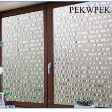 Хлопковая декоративная пленка для стекла без клея 3D статическая декоративная пленка, оконные наклейки размер 45-90x500 см