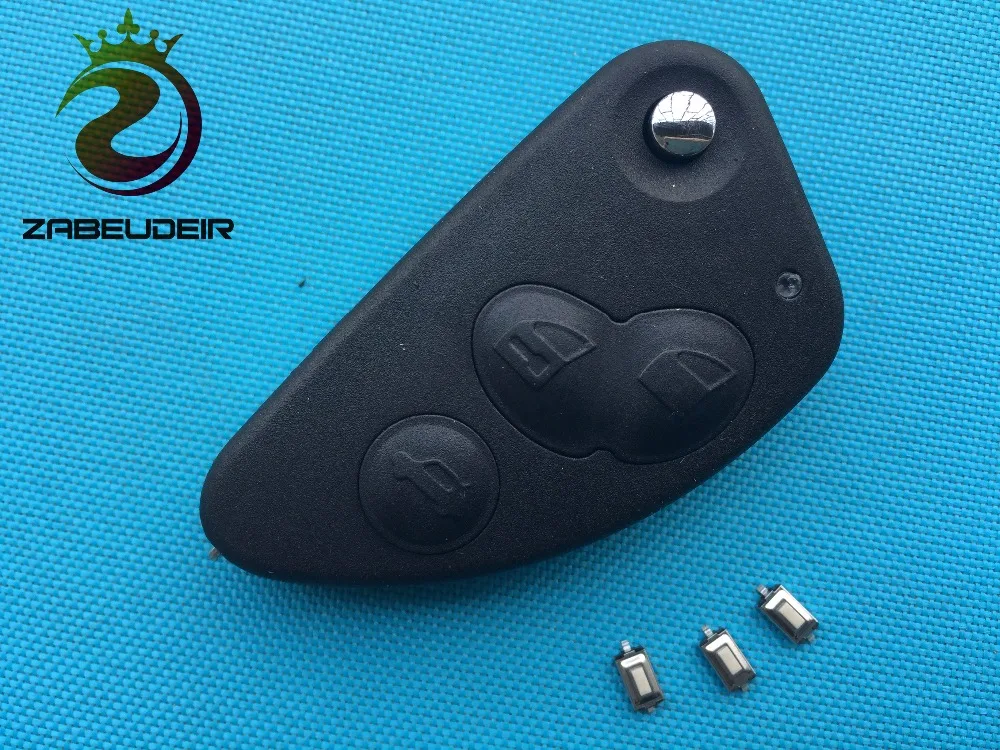 

1pc of New Replacement 3 Button Remote Flip Key Shell Blank Case Uncut Blade For Alfa ROMEO 147 156 166 GT NO LOGO