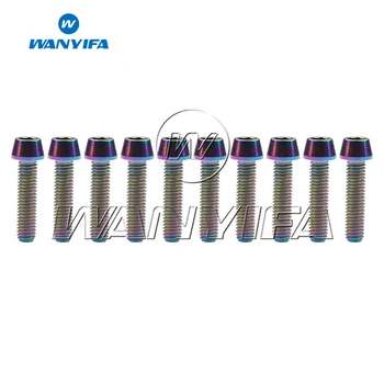 

Wanyifa Titanium Bolt M6 x 25mm Allen Hex Tapered Head Screw for MTB Bicycle Disc Brake Caliper