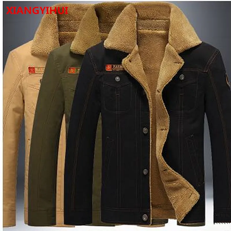 Брендовая Качественная мужская куртка в стиле милитари, ветрозащитная Толстая теплая зимняя верхняя одежда, мужская куртка-бомбер с добавлением шерсти и хлопка, Мужская M-5XL