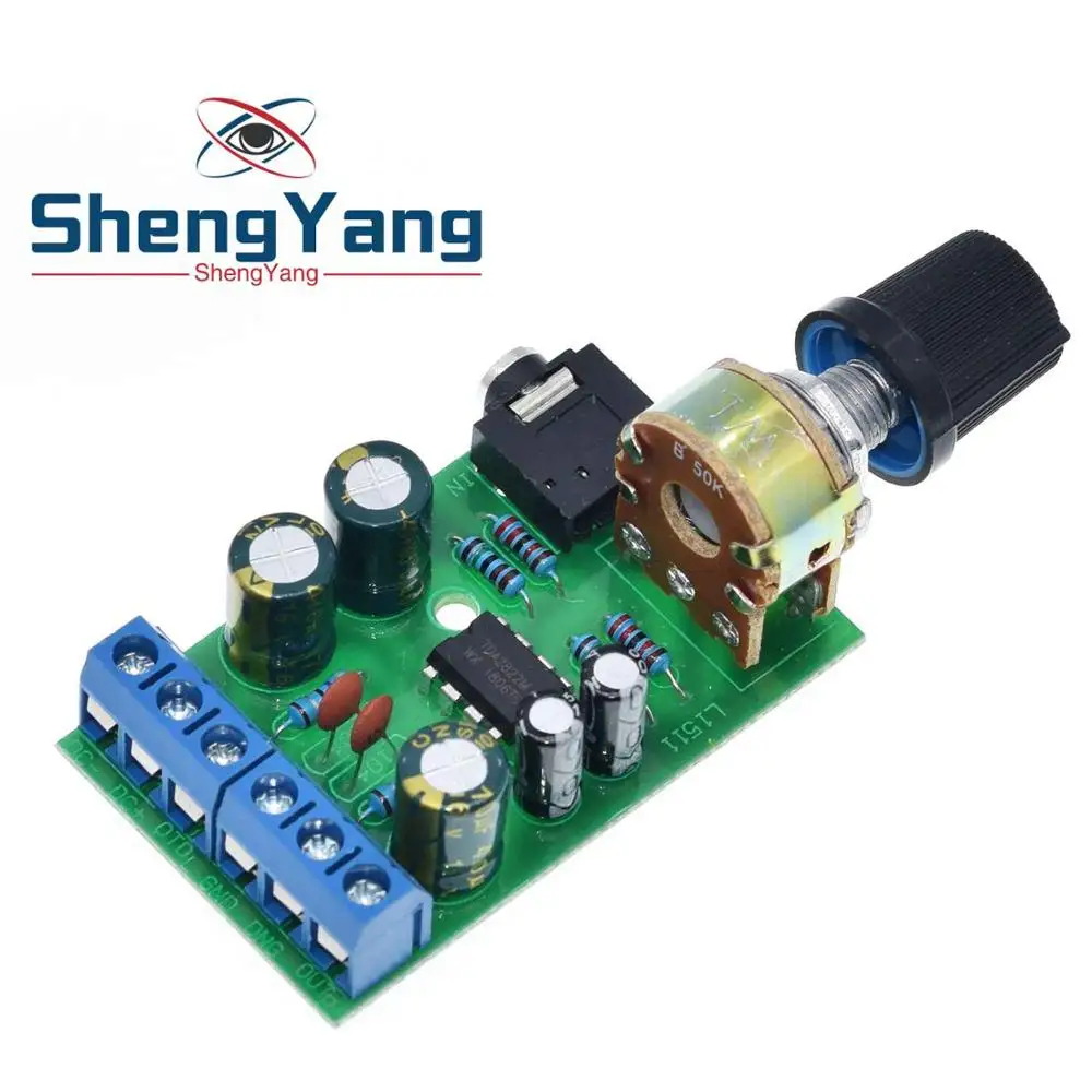 ShengYang Мини DC 3,7~ 12V 5V TDA2822M 2,0-CH стерео аудио усилитель мощности плата 3,5 мм AUX