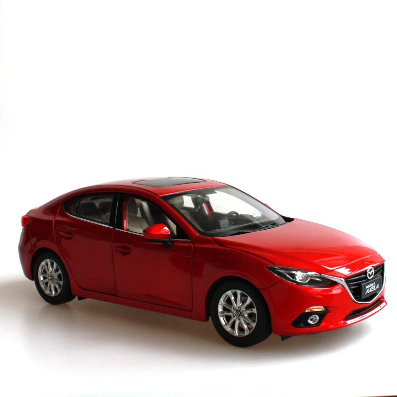 1:18 литая под давлением модель для Mazda 3 Axela Красный редкий седан все новые сплава игрушечный автомобиль миниатюрная коллекция подарок