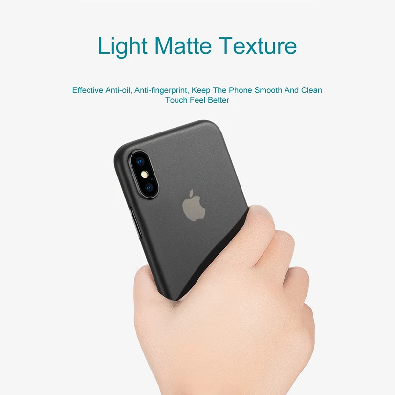 Ультратонкий чехол 0 3 мм для iPhone 6 6s 7 8 Plus X Xs Max Xr прозрачный матовый с полным