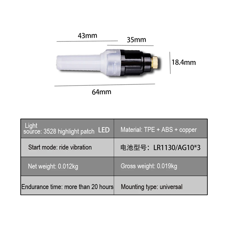 Excellent Wheel Up Wheel Tire Valve Cap 2Pcs 3 Colors Bike Bicycle Car  Spoke Neon Flash LED Wheel Warning  Lights Lamp Cycling Accessorie 2