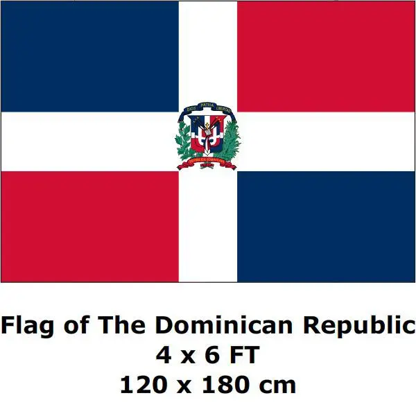 

Dominican Republic Flag 120 x 180 cm 100D Polyester Large Big Flags And Banners National Flag Country Banner