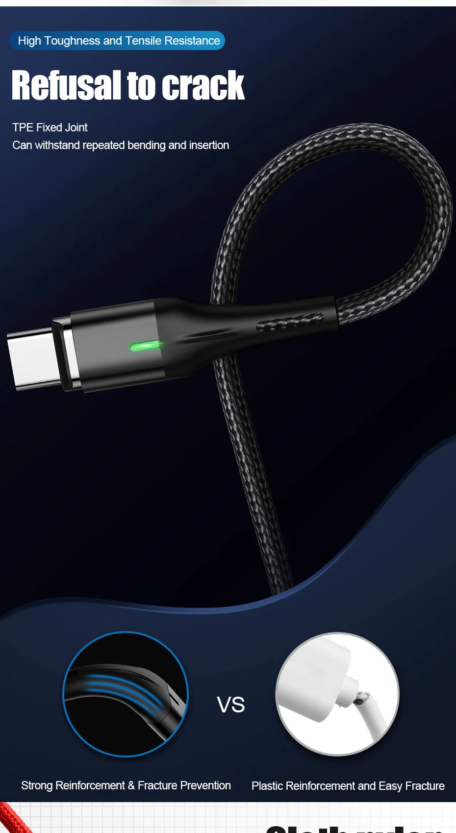 ZNP Магнитный кабель Micro usb type C для iPhone кабель освещения 1 м 3A провод для быстрого заряда type-C Магнитный кабель для зарядки телефона