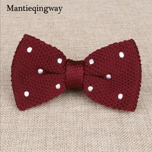 Mantieqingway для мужчин галстук-бабочка бренд вязаный галстук-бабочка для свадьбы Bridegrrom бант в Горошек Бабочки в горошек воротник Cravats рождественские подарки Mantieqingway для мужчин галстук-бабочка бренд вязаный галстук-бабочка для свадьбы Bridegrrom бант в Горошек Бабочки в горошек воротник Cravats рождественские подарки