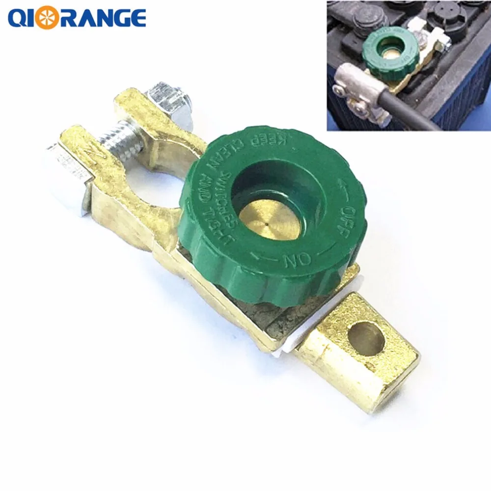 QIORANGE Car Battery Terminal Link Quick Cut off Switch Rotary