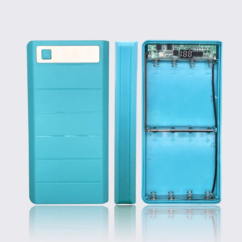 Type C&Micro USB input 8x 18650 Battery Charger Box DIY Portable