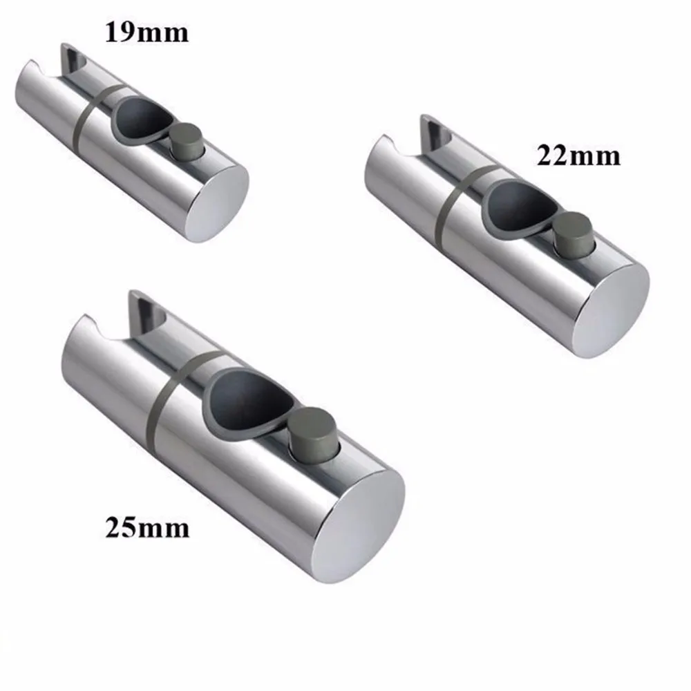19/22/25 ملليمتر دش رئيس السكك الحديدية المنزلق دش حامل رف قوس قابل للتعديل الناهض قضيب منزلق الحمام صنبور فوهة اكسسوارات ABS