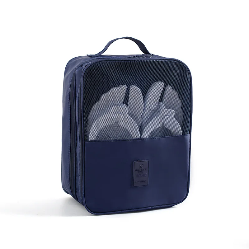RUPUTIN НОВАЯ Портативная сумка-органайзер для обуви для путешествий, водонепроницаемая сумка для обуви, Пылезащитная сумка для обуви для женщин и мужчин, посылка для хранения обуви - Цвет: Navy A