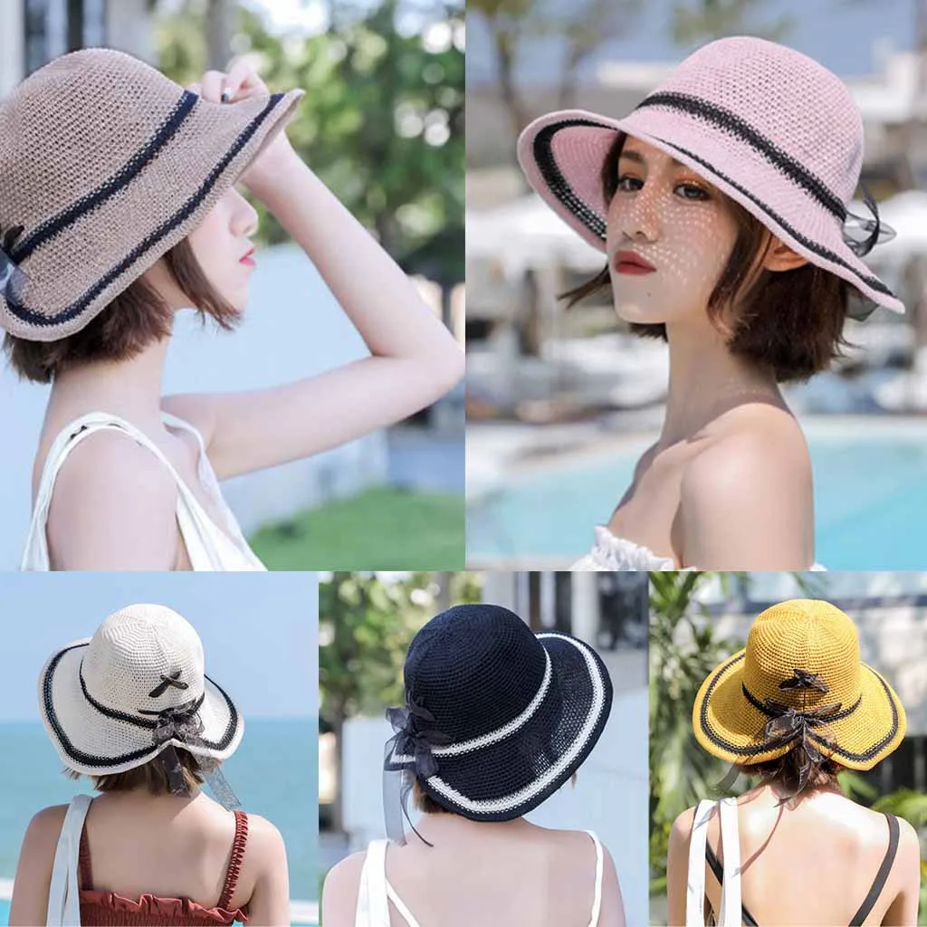 Солнцезащитный крем для женщин хлопковая и льняная шляпа foldablehat Кепка с козырьком от солнца с широкими леди Рыбацкая шляпа с плоской подошвой, уличные пляжные шляпа от солнца# G6