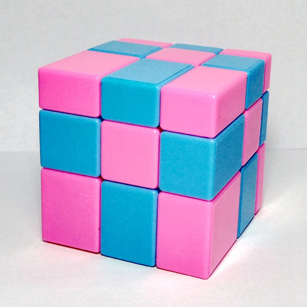 Zcube розовый синий 3x3x3 литые покрытием Cube Скорость Волшебные кубики Логические игры Развивающие игрушки для детей детские