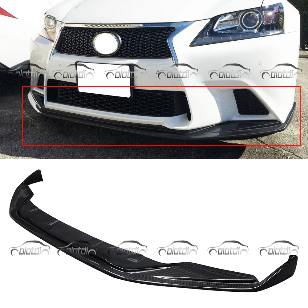 

for Lexus GS 2012-2015 A Style Carbon Fiber / PU Material Front Lip Bumper Spoiler
