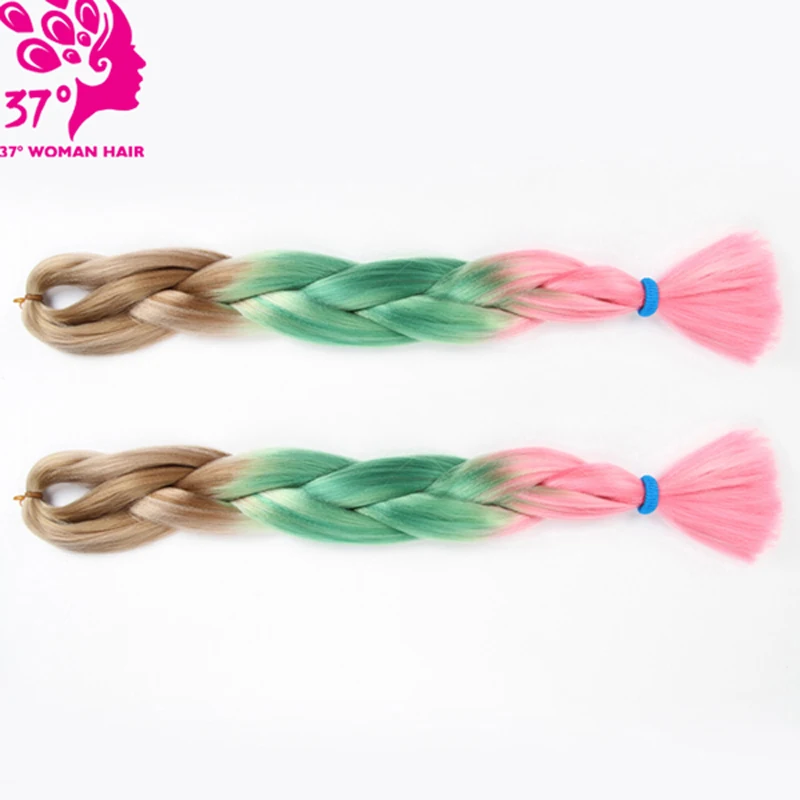 2 шт. синтетические волосы для наращивания цвета 100 г|tone color|extensions blueextension crochet |