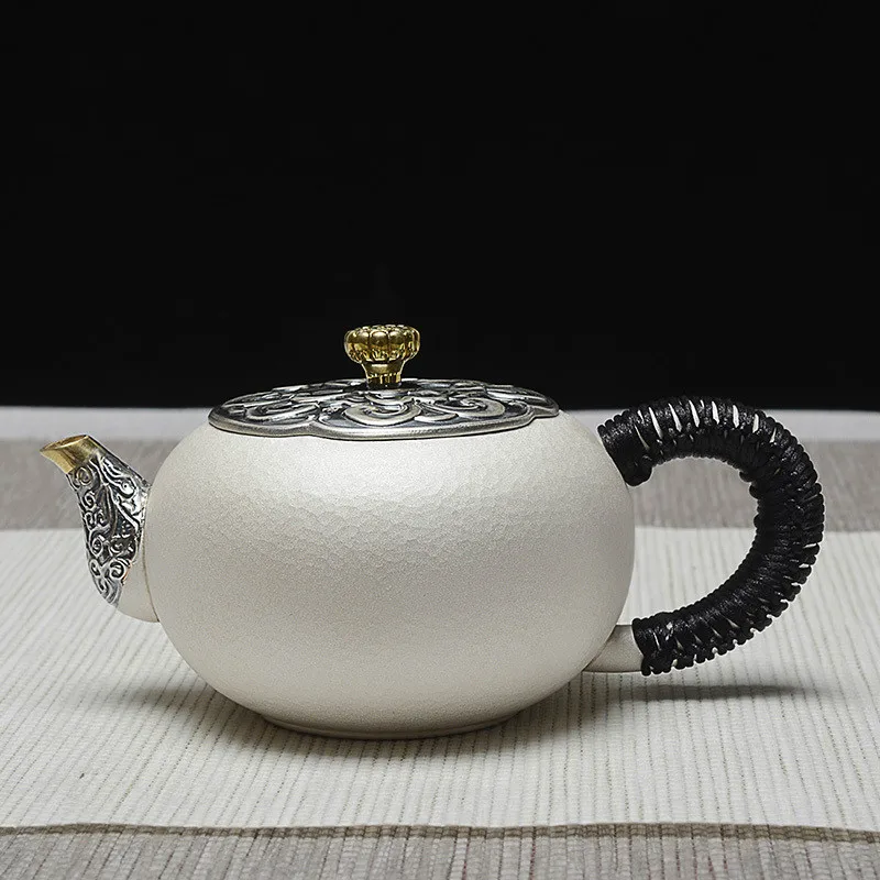 Silver Bottle Silver Teaware Silver Bottle Silver Bottle Teapot Household Kung Fu Making Teapot