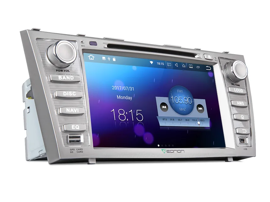 Flash Deal 8" Quad Core Android 7.1 OS Car DVD for Toyota Camry 2007-2011 & Aurion 2006-2011 with 2GB RAM 16GB ROM & Built-in HDMI Output 2