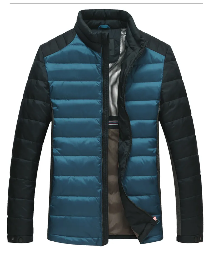 Мужская Зимняя Толстая куртка на утином пуху, тонкий теплый пуховик, ультра тонкая пуховая одежда для мужчин, выбранная Новинка 5615 года