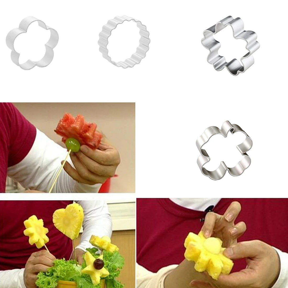 

HOT! 1Pcs/set DIY Cake cutting Aluminium Alloy Gingerbread Men Shaped Holiday Biscuit Mold Kitchen cake Decorating Tools