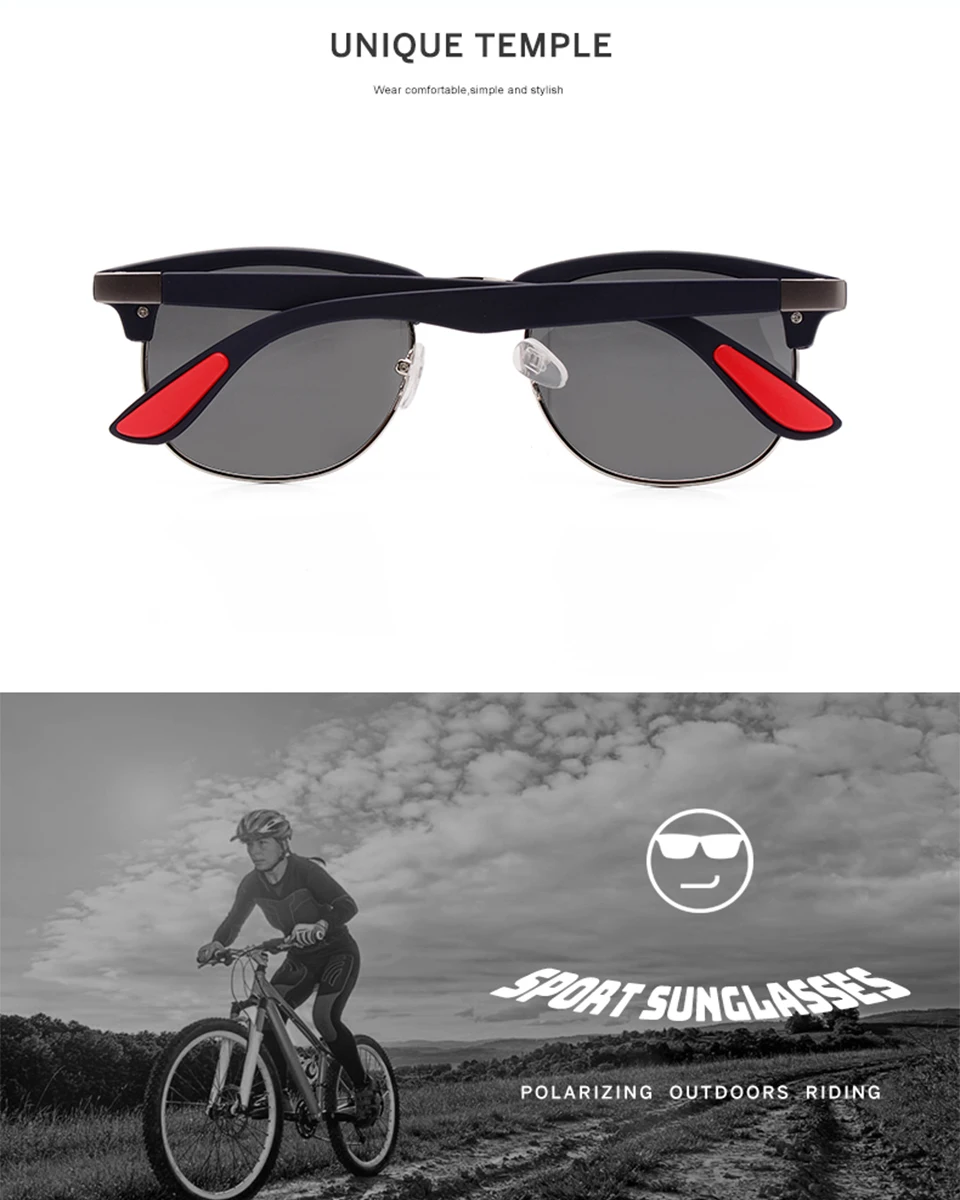 jumlai Classic Fashionable  Polarized Sunglasses Men Women Driving Square Frame Sun Glasses Male Goggle UV400 Gafas De Sol  (3)