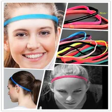 Women Yoga Hair Bands Sports Elastic Headband Girls Sport Anti-slip Hairbands Rubber Hairband Fitness Men Football Running P1613